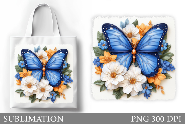 Butterfly Sublimation. Butterfly Tote Bag Sublimation