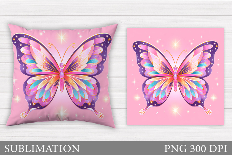 Butterfly Pillow Design. Butterfly Sublimation
