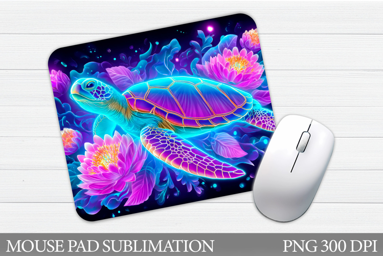 Turtle Mouse Pad Design. Sea Turtle Mouse Pad Sublimation