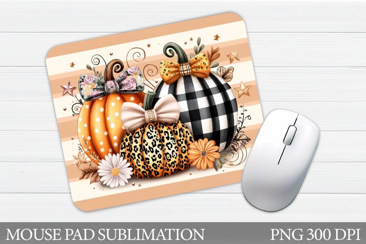 Pumpkin Mouse Pad Design. Pumpkin Sublimation example image 1