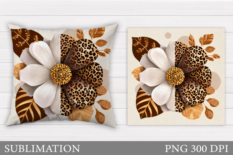 Flower Pillow Design. Floral Pillow Sublimation