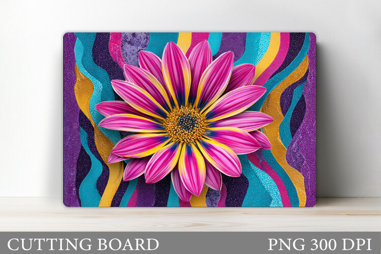 Floral Cutting Board Design. Flower Cutting Board example image 1