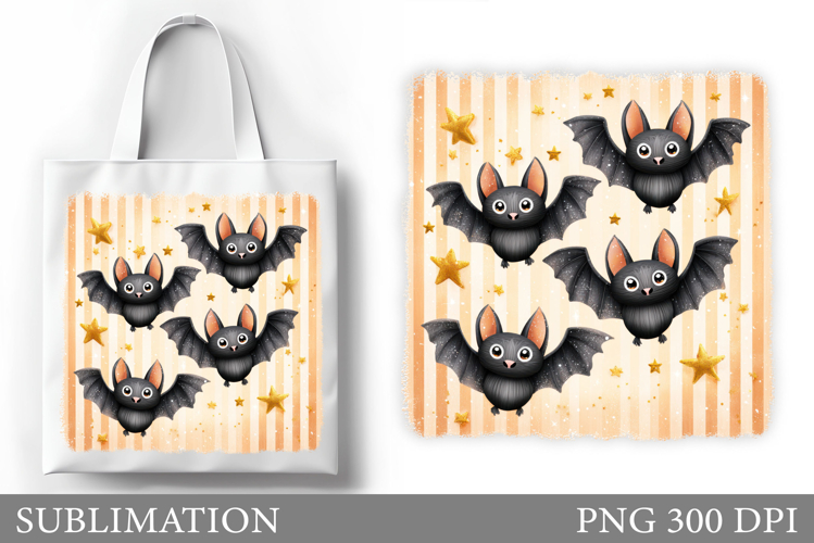 Bat Sublimation. Bat Tote Bag Sublimation
