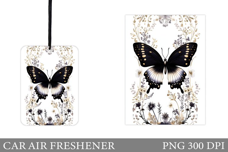 Butterfly Car Air Freshener Design. Butterfly Sublimation