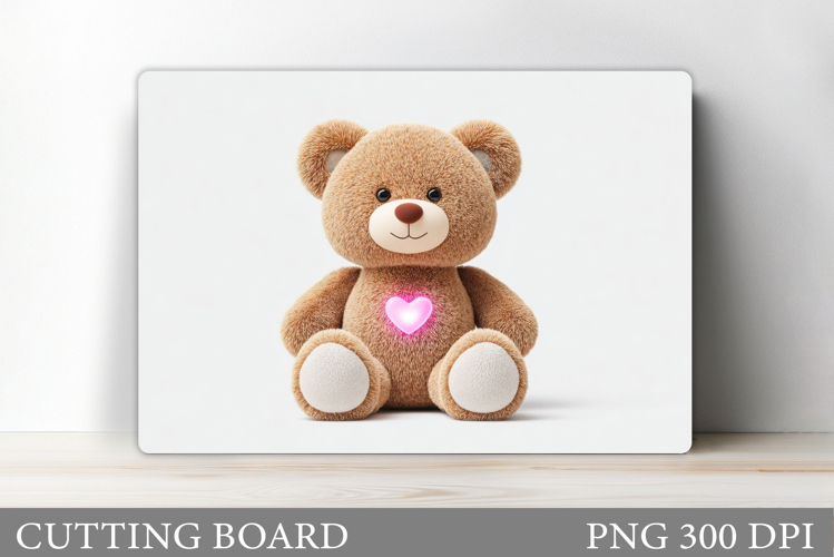 Valentines Bear Cutting Board. Valentines Cutting Board