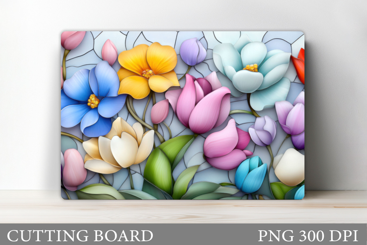 Flowers Cutting Board. Floral Cutting Board Sublimation