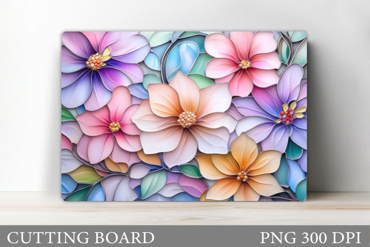 Flowers Cutting Board. Floral Cutting Board Sublimation