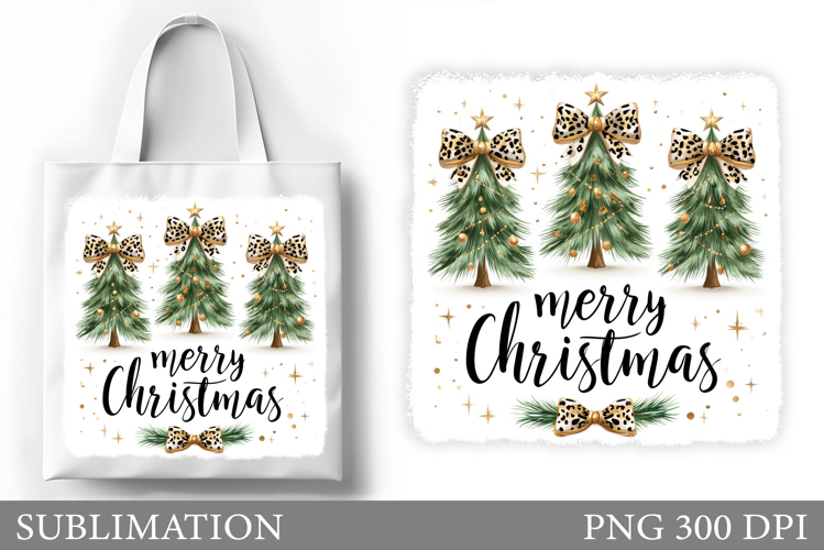 Christmas Tree Tote Bag. Christmas Tote Bag Design