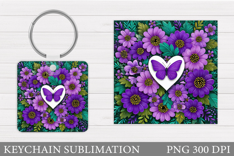 Butterfly Keychain Design. Butterfly Sublimation