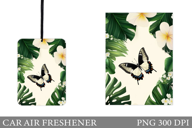 Butterfly Car Air Freshener. Car Air Freshener Sublimation