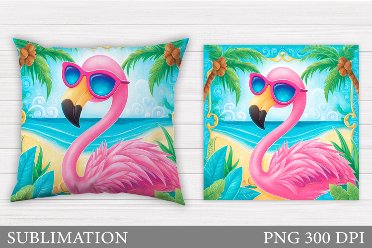 Flamingo Sublimation. Flamingo Pillow Sublimation