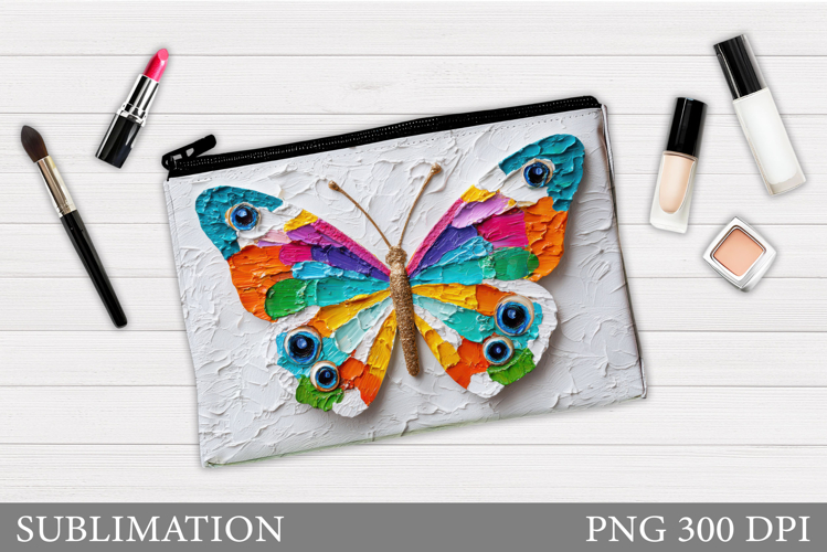Butterfly Cosmetics Bag Design. Butterflly Sublimation