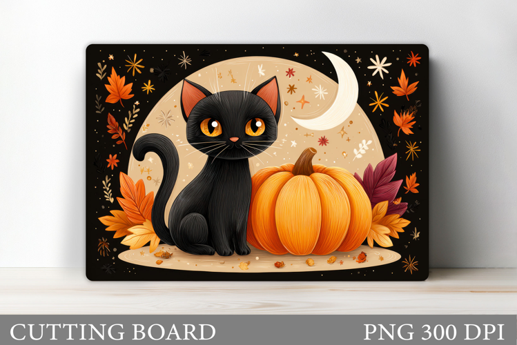 Halloween Cat Cutting Board. Halloween Cutting Board Design