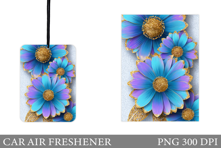 Flowers Car Air Freshener. Floral Car Air Freshener Design