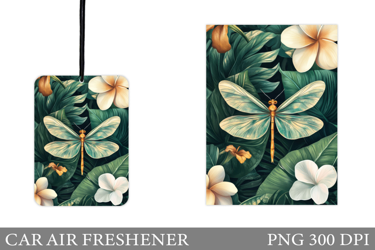 Dragonfly Car Air Freshener. Dragonfly Sublimation
