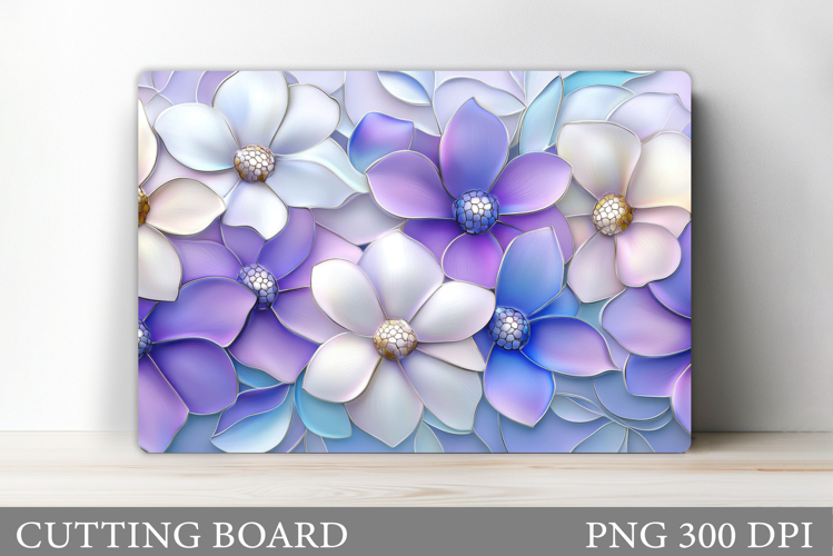 3D Flowers Cutting Board. Flowers Kitchen Cutting Board