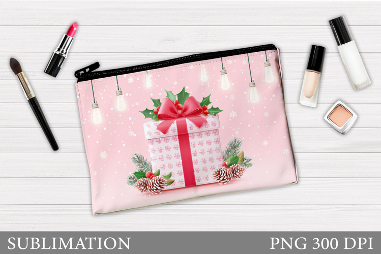 Christmas Cosmetics Bag. Christmas Makeup Bag Design