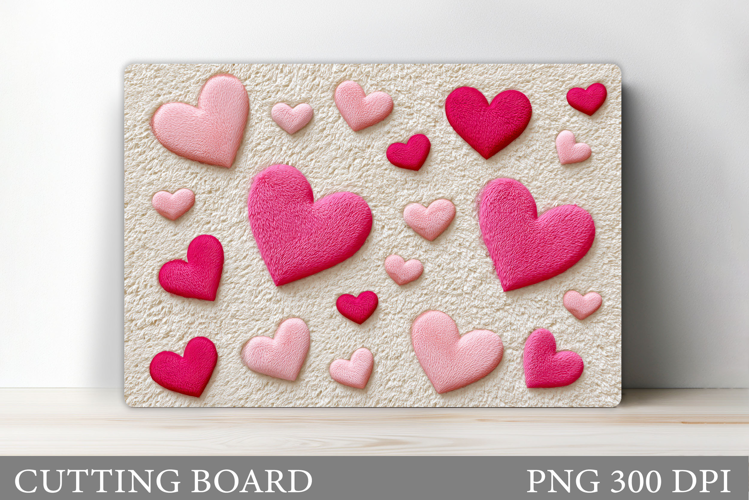 Hearts Cutting Board Design. Hearts Kitchen Cutting Board