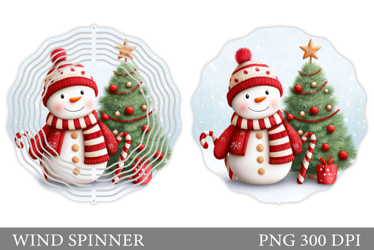 Snowman Wind Spinner. Christmas Wind Spinner Sublimation
