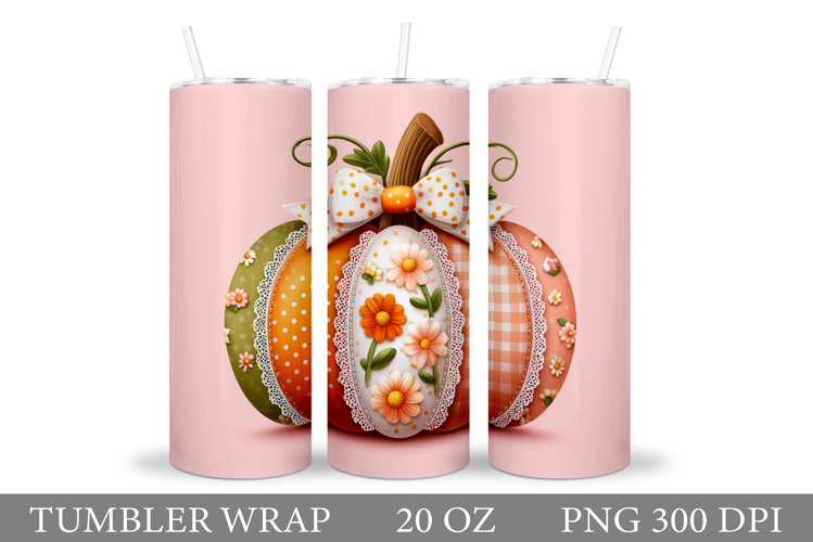 Pumpkin Tumbler Design. Pumpkin Sublimation