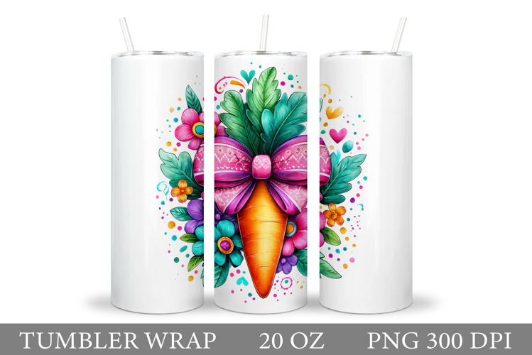 Carrot Tumbler Design. Carrot Sublimation