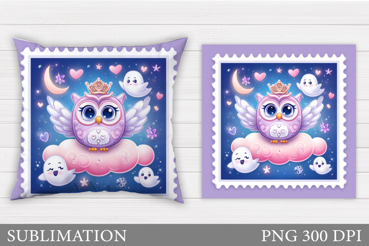 Halloween Owl Pillow. Halloween Pillow Sublimation
