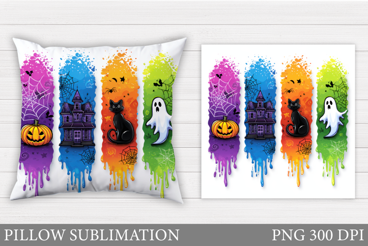 Halloween Pillow Design. Halloween Sublimation