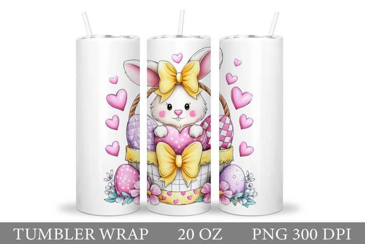 Easter Bunny Tumbler Design. Easter Tumbler Sublimation