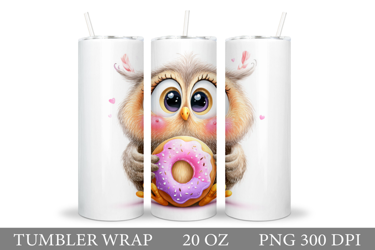 Cute Owl Tumbler Design. Owl Sublimation