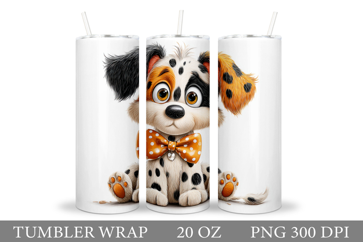 Cute Dog Tumbler Design. Cute Dog Sublimation