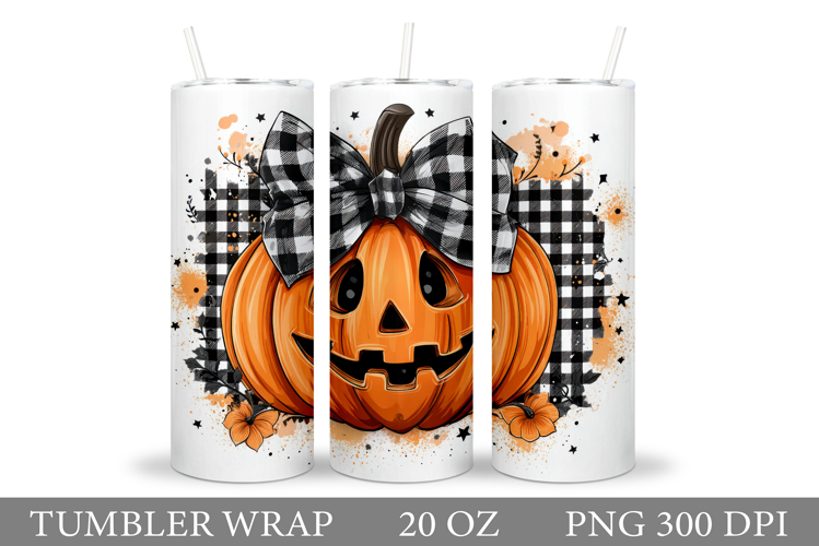 Halloween Pumpkin Tumbler Wrap. Halloween Tumbler Design