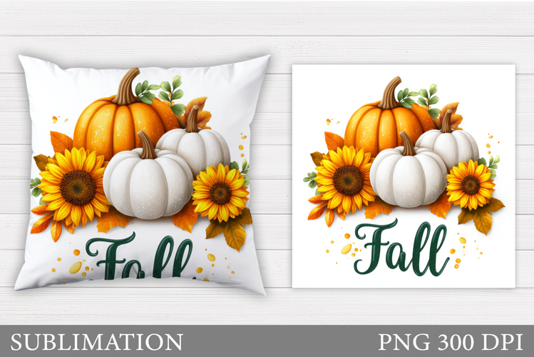 Pumpkin Pillow Design. Pumpkin Sublimation