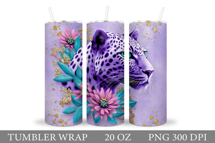 Leopard Tumbler Design. Leopard Sublimation