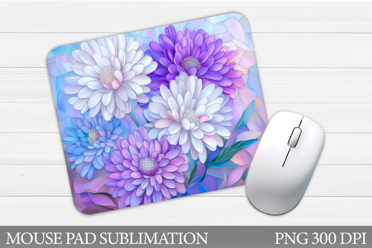 Floral Mouse Pad Sublimation. Flowers Mouse Pad Design