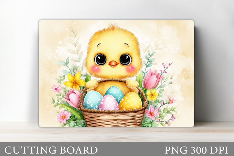 Easter Chick Cutting Board. Easter Cutting Board Design
