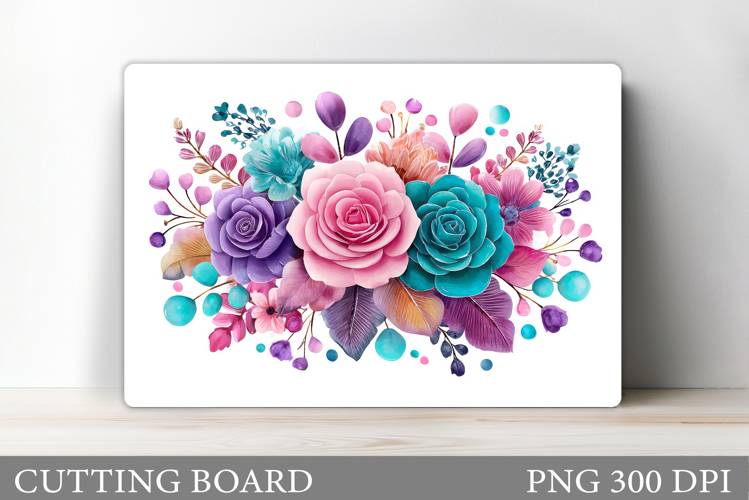 Roses Cutting Board. Flowers Cutting Board Sublimation