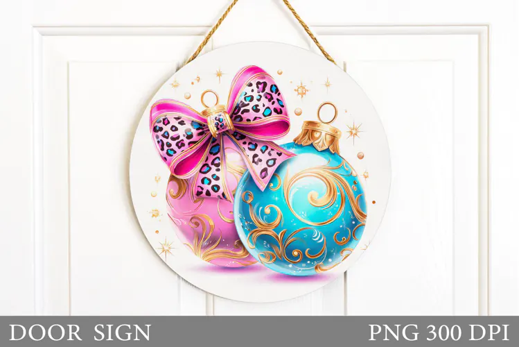 Christmas Door Sign Design. Christmas Sublimation