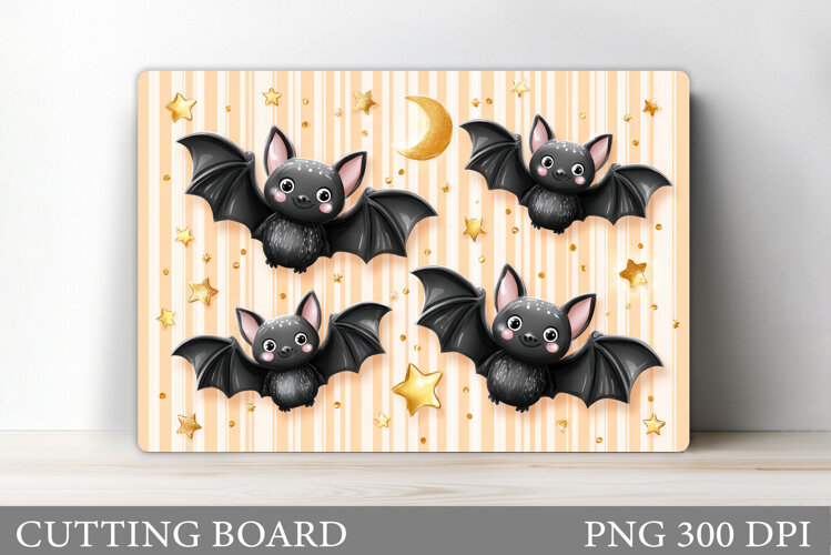 Halloween Bat Cutting Board. Halloween Cutting Board Design example image 1