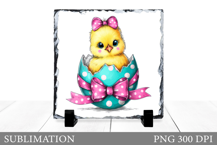 Easter Chick Sublimation. Easter Chick Slate Design