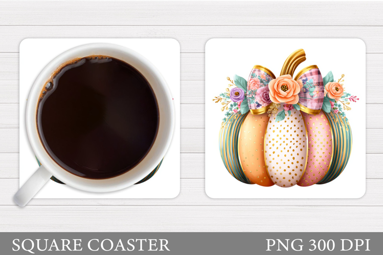 Fall Pumpkin Coaster. Fall Coaster Sublimation