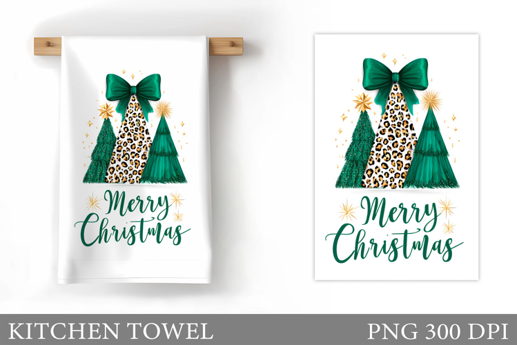 Christmas Tree Kitchen Towel. Christmas Kitchen Towel Design