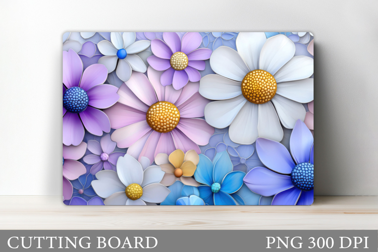 Flowers Cutting Board. Floral Cutting Board Sublimation