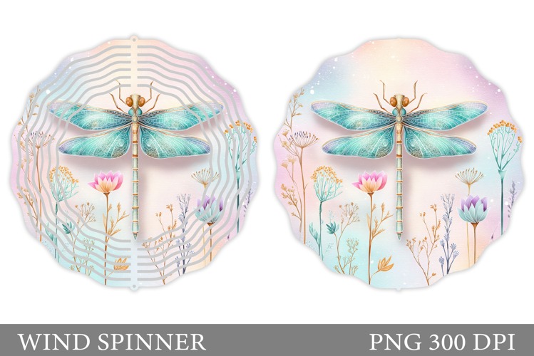 Dragonfly Wind Spinner Design. Dragonfly Sublimation