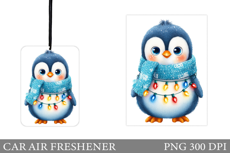 Cute Penguin Car Air Freshener. Christmas Car Air Freshener