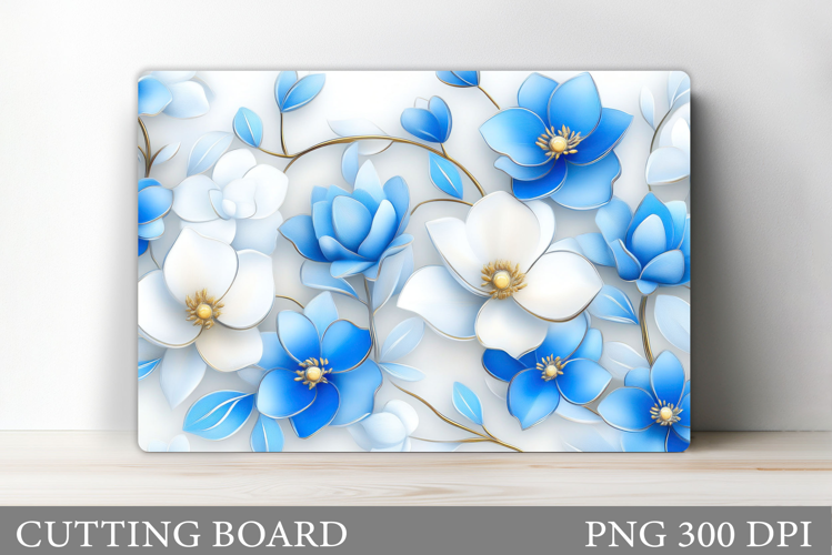 Floral Cutting Board Design. Flowers Cutting Board