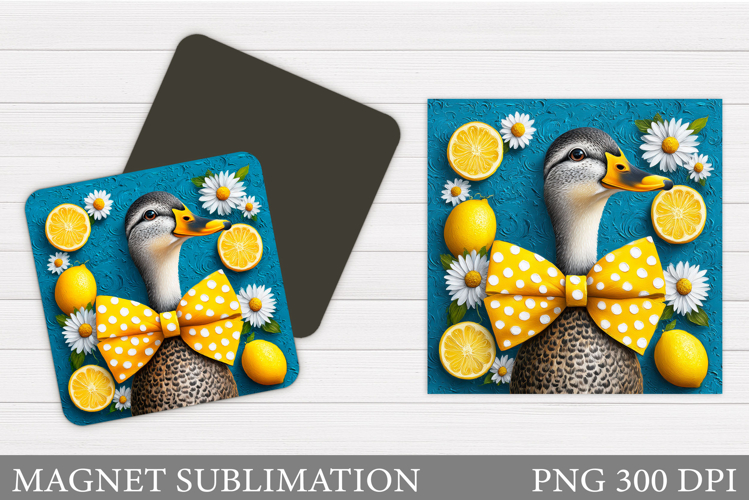 Cute Goose Sublimation. Cute Goose Magnet Design