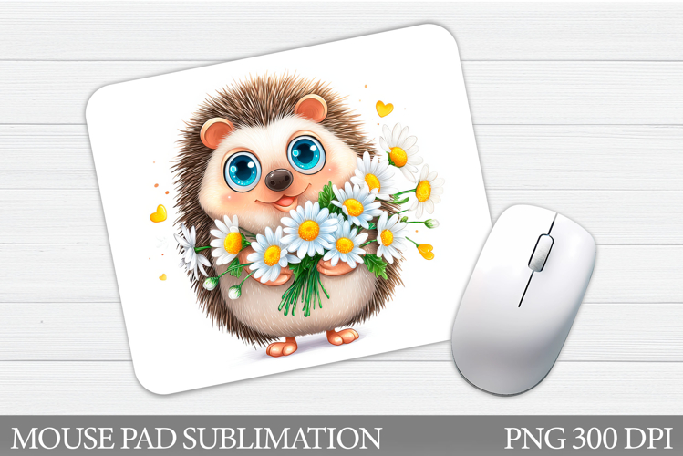 Hedgehog Mouse Pad Design. Hedgehog Sublimation