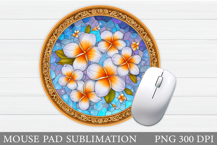 Flowers Mouse Pad Sublimation. Floral Mouse Pad Design
