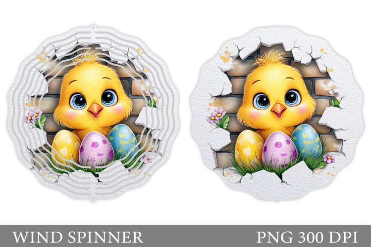 Easter Chick Wind Spinner. Easter Wind Spinner Sublimation