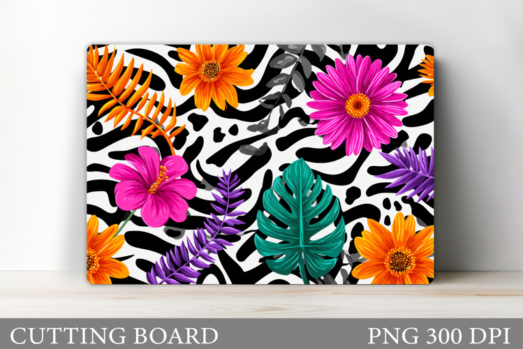 Flowers Cutting Board. Floral Cutting Board Sublimation